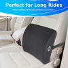 Picture of SAMSONITE, Ergonomic Lumbar Support Pillow for Chair - Elevates Lower Back Comfort Zone - 100% Pure Memory Foam - Perfect for Car or Office - Fits Most Seats - Breathable Mesh - Washable Cover