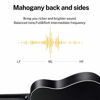 Picture of Donner Black Acoustic Guitar for Beginner Adult Full Size Dreadnought Acustica Guitarra Starter Bundle Kit with Gig Bag Strap Tuner Capo Pickguard String 4 Picks Cloth, Right Hand 41 Inch, DAG-1B
