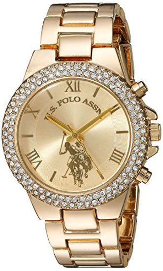 Picture of U.S. Polo Assn. Women's Gold-Tone Analog-Quartz Watch with Alloy Strap, 8 (Model: USC40032AZ)