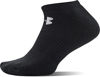 Picture of Under Armour Adult Cotton No Show Socks, 6-Pairs , Black/Gray , Large
