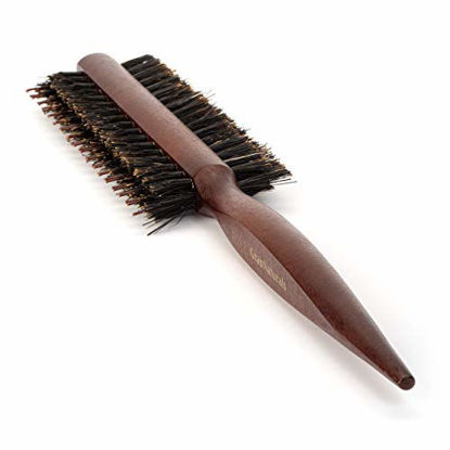 Picture of Double Sided Teasing Brush - Boar & Nylon Bristle Teaser Comb with Rat Tail Pick for Hair Sectioning for Edge Control, Backcombing, Smoothing, and Styling Thin & Fine Hair to Create Volume