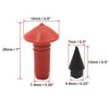 Picture of uxcell 170Pcs Universal Mushroom Shaped Tire Repair Insert Plugs Red Black