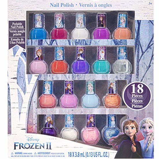 15 value) Disney Frozen II Nail Polish Gift Set Sparkle, Peel-Off, 18 pc -  Walmart.com