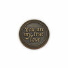 Picture of Romantic Love Expression Antique Gold Plated Pocket Coin for Date Night, You are My True Love, & The Best Thing That Ever Happened to Me, Love Gift for Men & Women, from Him or Her