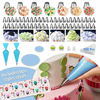 Picture of Cake Decorating Supplies,493 PCS Cake Decorating Kit 3 Packs Springform Cake Pans, Cake Rotating Turntable,48 Piping Icing Tips,7 Russian Nozzles, Baking Supplies,Cupcake Decorating Kit