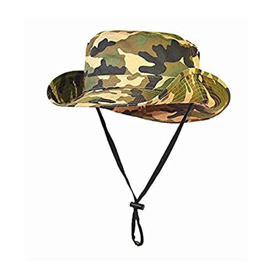 Sun Hat Bucket-Boys-Camouflage Hats Fishman Cap Packable for 7 to 14 Years Old 