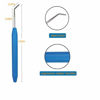 Picture of ZX Vision 4 Pieces Knitting Loom Hooks Ergonomic Rubber Handles Crochet Hooks and 9 Pieces Steel Large-Eye Sewing Needles for Knifty Knitter(13 Set,Colors Random)