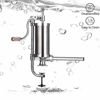 Picture of MASTER FENG Sausage Stuffer, Stainless Steel Homemade Sausage Maker Vertical Meat Filling Kitchen Machine, Packed 8 Stuffing Tubes (2.5LBS/1.5L)