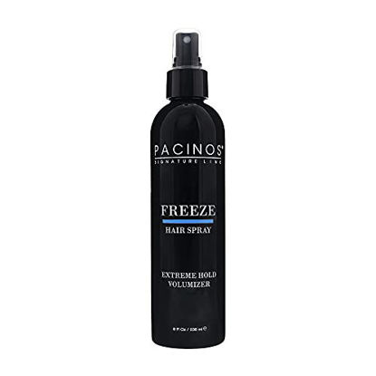 Picture of Pacinos Freeze Hair Spray - Extra Hold Hair Volumizer & Texturizer for Thickening, Setting & Finishing, Alcohol-Free, All Hair Types 8 fl. oz.
