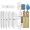 Picture of 33 Pcs Blending Stumps and Tortillions Set Art Blenders with Sketch Sandpaper Pencil Sharpener Pencil Extension Tool Drawing Kneaded Eraser Sponge Sketch for Student Sketch Drawing Tool Set