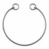 Picture of Mogoko Stainless Steel Dog Choke Chain Collar, Puppy Metal Snake Chain Pet Show Slip Collar Choker for Training Walking (Black;16.0" 3.0mm)