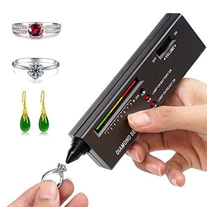 Picture of Dupeakya Professional Diamond Selector II, Gem Tester Pen Portable Electronic Diamond Tester Tool for Jewelry Jade Ruby Stone