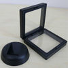 Picture of SH Challenge Coin Display Frame, 3D Floating Display Case Stand Holder, Medallion Medal Specimen Military Coin Clear Box (Black)