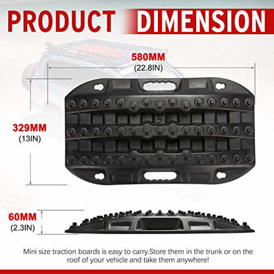 thumbnail image 2 of BIG RED Torin 27-Inch Off-Road Traction Boards / Recovery Tracks (Red) - For Mud, Snow, Sand - 10 Ton Capacity 2 of 9