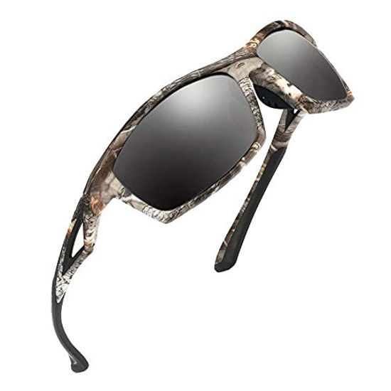 GetUSCart- Camo Sports Sunglasses Men Polarized,with TR90 Super Lightweight  Frame for Fishing Hunting Cycling