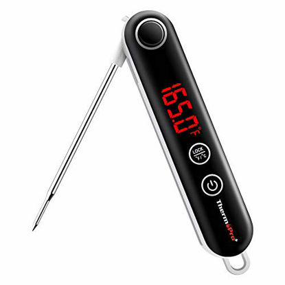 Picture of ThermoPro TP18 Ultra Fast Thermocouple Digital Instant Read Meat Thermometer for Grilling BBQ Smoker Kitchen Food Cooking Thermometer for Oil Deep Fry Candy Thermometer