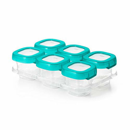 Picture of OXO Tot Baby Blocks Freezer Storage Containers 2 Oz - Teal