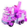 Picture of Super Wings - 7" Dizzy's Rescue Tow with 2" Pink Transform-a-Bot Mini Figure| Transforming Airplane Toy Vehicle Set | Preschool Toy for 3 4 5 Year Old Boys and Girls | Birthday Gift for Pretend Play,US720314