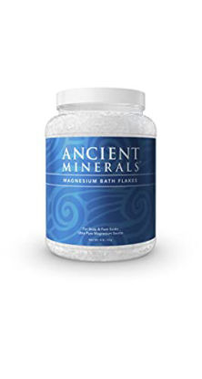 Picture of Ancient Minerals Magnesium Bath Flakes - Bathing Alternative to Epsom Salt - Soak in Natural Salts - High-Absorption Efficiency for Relaxation, Wellness & Muscle Relief (4 lb)