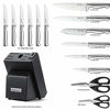 Picture of McCook MC21 Knife Sets,15 Pieces German Stainless Steel Kitchen Knife Block Sets with Built-in Sharpener