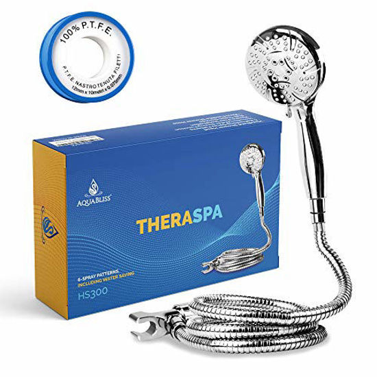 GetUSCart AquaBliss TheraSpa Hand Shower 6 Mode Massage Shower Head