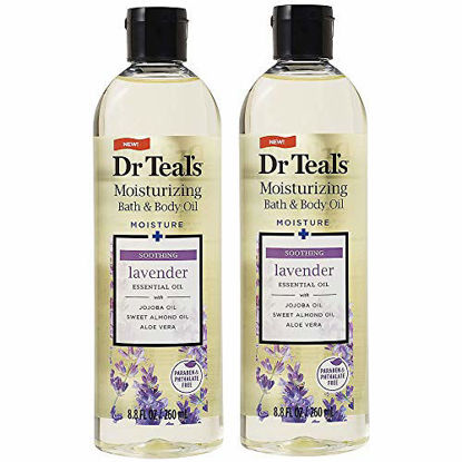 Picture of 2 Pack of Dr. Teal's Soothe & Sleep with Lavender Body and Bath Oil, 8.8 fl oz each (Packaging may vary)