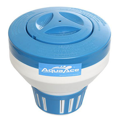 Picture of AquaAce Pool Chlorine Floater Dispenser, Premium Classic Floating Design for 3 inch Chlorine Tablets