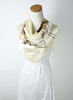 Picture of Large Square Satin Silk Like Lightweight Scarfs Hair Sleeping Wraps for Women Beige Floral Flowers