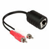 Picture of LINESO 2Pack Stereo RCA to Stereo RCA Audio Extender Over Cat5 (2X RCA to RJ45 Female)