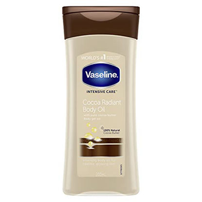 Picture of Vaseline Intensive Care Vitalizing Gel Body Oil with Brazillian Nut and Almond Oils 6.8 fl oz - Rich (200 mL)