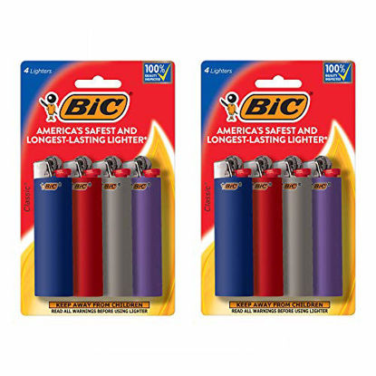 Picture of BIC Classic Lighter, Assorted Colors, 8-Pack (Colors and Packaging May Vary)
