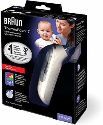 Picture of Braun Thermoscan 7 IRT6520 Thermometer + Bonus 40 ThermoScan Lens Filters