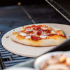 Picture of Navaris XL Pizza Stone for Baking - Cordierite Pizza Stone Plate for BBQ Grill Oven - Cook and Serve Pizza Bread Cheese - Round, 12 x 0.6 Inches