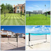 Picture of SONGMICS Badminton Net Set, Portable Sports Set for Badminton, Tennis, Kids Volleyball, Pickleball, Easy Setup, 13 Feet Long Nylon Net with Poles, for Indoor Outdoor Court, Black USYQ400H