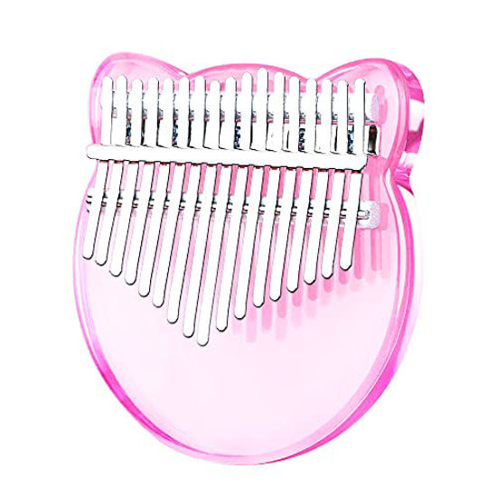 GetUSCart- 17-Key Kalimba Thumb Piano Portable Crystal Transparent ABS ...