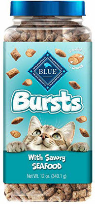 Picture of Blue Buffalo Bursts Crunchy Cat Treats, Seafood 12-oz Tub