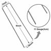 Picture of HongWay 120 Pack Landscape Staples 6 Inch 11 Gauge Stakes, Galvanized Garden Staple U-Shaped Pins and Landscaping Staples for Sod Anchoring Landscape Fabric Irrigation Tubing