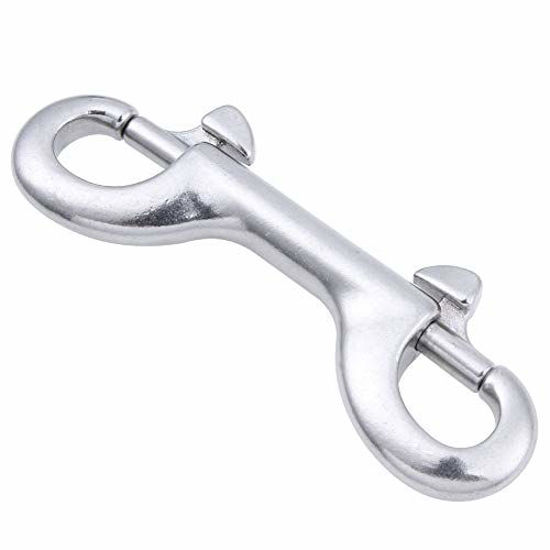 GetUSCart- AOWISH Double Ended Bolt Snap Hooks, Marine Grade Double End  Scuba Diving Clips, 316 Stainless Steel Trigger Chain Clip Key Holder  (Available Sizes: 3-1/2 Inch, 4 Inch, 4-1/2 Inch)(3-1/2 Inch, Silver)