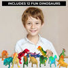 Picture of 3 Bees & Me Dinosaur Toys for Boys and Girls with Storage Box - 12 Large 6 Inch Toy Dinosaurs & Case - Gift for Kids Age 3 to 8