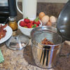 Picture of Evelots Oil Storage Can Strainer-Container-Bacon Grease Keeper-Stainless-5 Cups