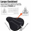 Picture of DAWAY Memory Foam Bike Seat Cover - C3 Extra Soft Pad Most Comfortable Exercise Bicycle Saddle Cushion for Women Men, Fit Stationary, Spin Indoor Bikes, Mountain, Road Outdoor Bycicle