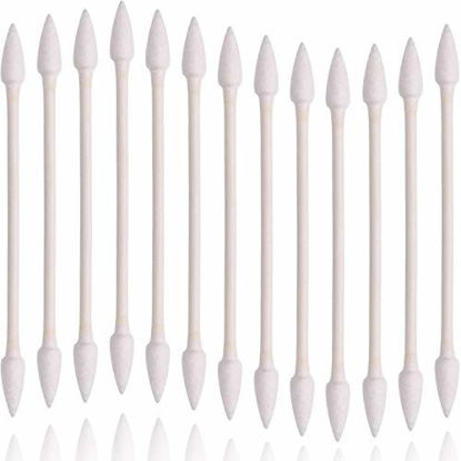 Picture of Joyeah 800 Pieces Cotton Swabs, Double Precision Tips with Paper Stick, 4 Packs, 200 Pieces 1 Pack (Pointed Shape)