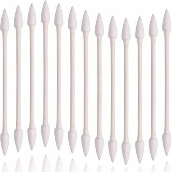 Picture of Joyeah 800 Pieces Cotton Swabs, Double Precision Tips with Paper Stick, 4 Packs, 200 Pieces 1 Pack (Pointed Shape)
