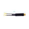 Picture of Fancasee (2 Pack Gold Plated) 75 Ohm to 300 Ohm UHF/VHF/FM Matching Transformer Converter Adapter with F Type Female Coax Coaxial Connector Plug Jack for Cable Wire Antenna TV