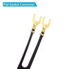 Picture of Fancasee (2 Pack Gold Plated) 75 Ohm to 300 Ohm UHF/VHF/FM Matching Transformer Converter Adapter with F Type Female Coax Coaxial Connector Plug Jack for Cable Wire Antenna TV