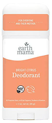 Picture of Bright Citrus Deodorant by Earth Mama | Natural and Safe for Sensitive Skin, Pregnancy and Breastfeeding, Contains Organic Calendula 3-Ounce