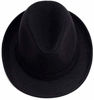 Picture of ALL IN ONE CART Mens Classic Manhattan Structured Gangster Trilby Fedora Hat Short Brim Panama Hat,Black,One Size