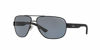 Picture of A|X Armani Exchange Men's AX2012S Metal Rectangular Sunglasses, Matte Black/Polarized Grey, 62 mm