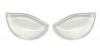 Picture of 2PCS Clear Breathable Silicone Inserts Pads Breast Enhancers Push-up Bra Insert Pad Swimwear Push up Booster Pads (Clear)