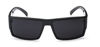 Picture of Locs Mens Flat Top Gangster Sunglasses Black Silver Frame 91026 (Black), 5.5w x 1.75h